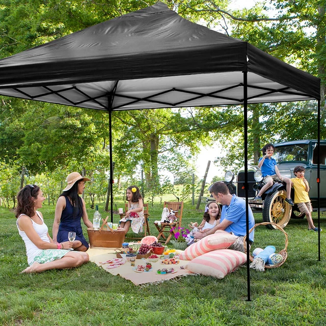 Pavillon 3x3m Wasserdicht Gartenpavillon Partyzelt Faltbar Zelt UV-Schutz 50+