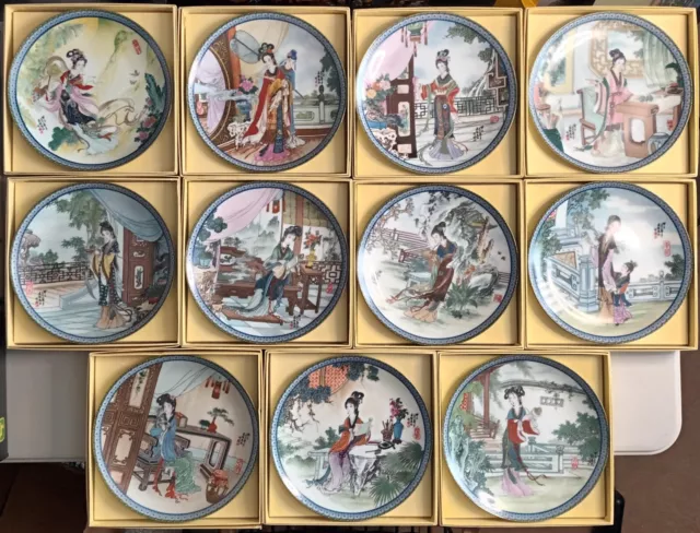 Imperial Jingdezhen Chinese Porcelain Beauties of the Red Mansion Chinese Plates