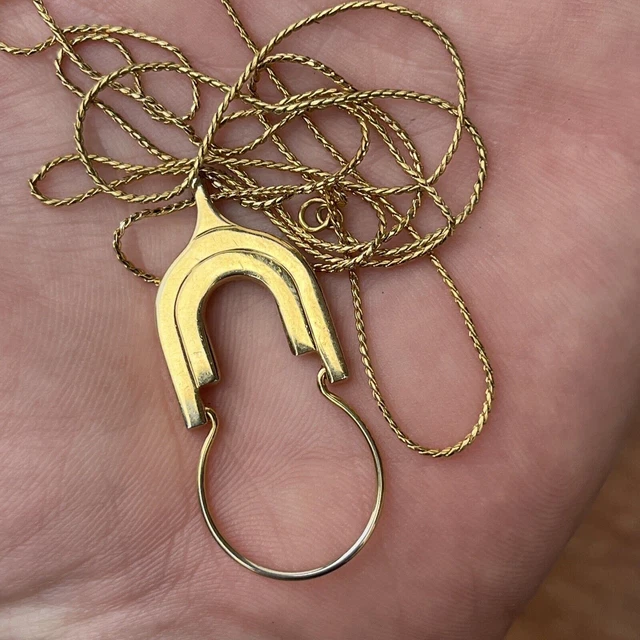 VTG Monet Gold Tone Necklace  30”