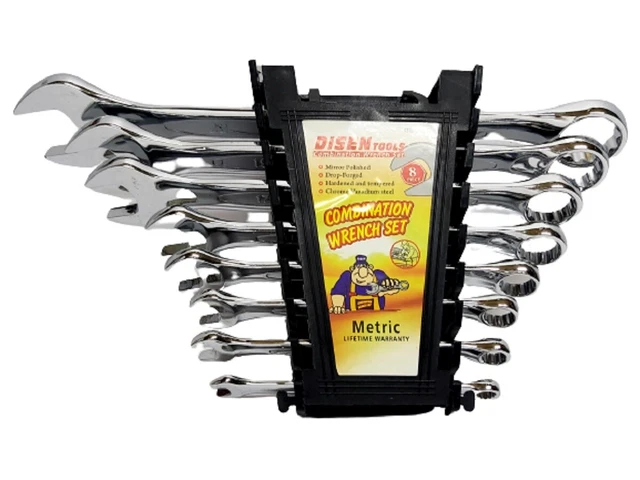 SET CHIAVI COMBINATE DA 6 A 22 mm CARBON STEEL 8 PZ crome vanadium