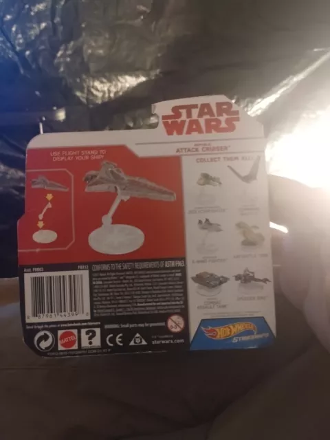 Star Wars Mattel Hot Wheels Starships Republic Attack Cruiser +flight stand NEW!