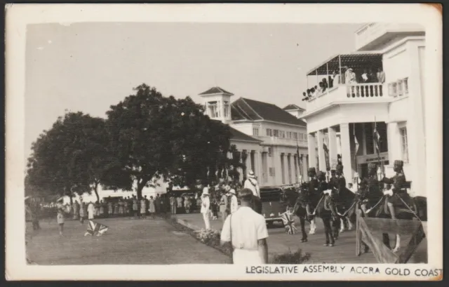 GOLD COAST / GHANA postcard-size photo Legislative Assembly Accra