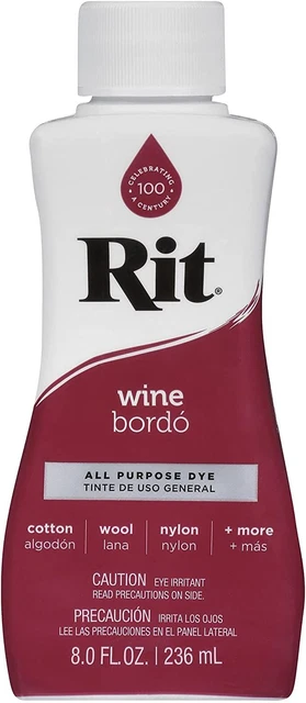 Tinte líquido multiusos Rit, vino 8 onzas líquidas