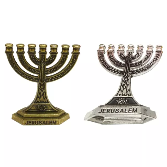 Jerusalem Candlestick Jerusalem Temple Desktop Ornament 7 Branch Holder