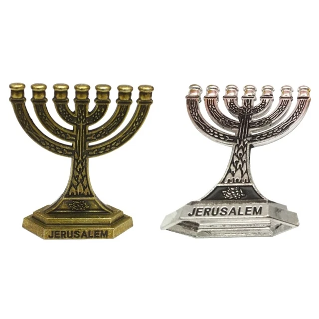 Jerusalem Candlestick Jerusalem Temple Desktop Ornament 7 Branch Holder