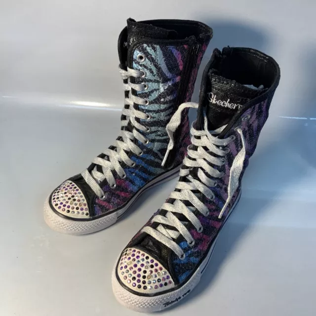 Skechers twinkle on sale toe boots