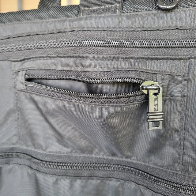 Genuine TUMI Ballistic Nylon Black Bi-Fold Luggage Garment Bag w/Shoulder Strap 6