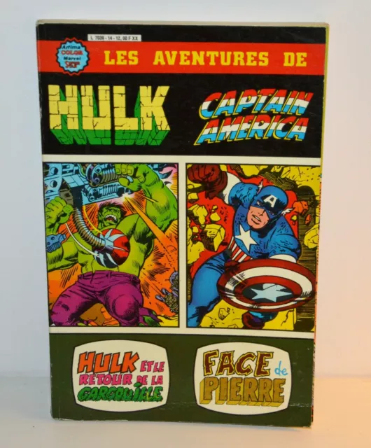 BD album HULK CAPTAIN AMERICA ARTIMA Super Star MARVEL Comics N°14 1979 vintage