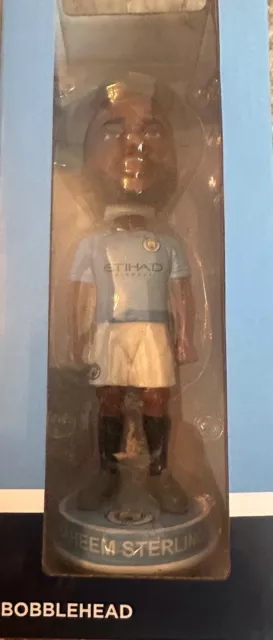 12x Manchester City FC Official Raheem Sterling Bobbleheads - Job Lot Wholesale