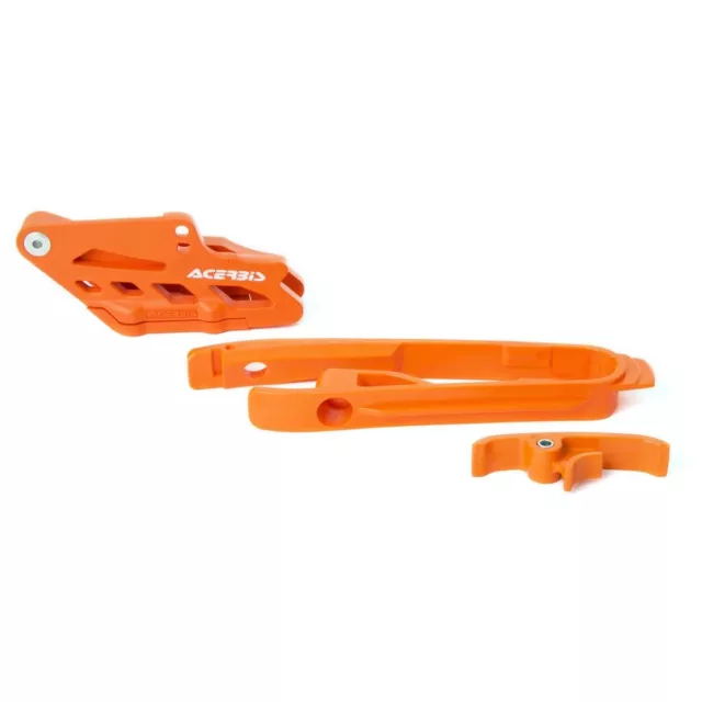 Acerbis Kettenführung/Schwingenschleifer-Set  KTM SX/SX-F 17-22, Orange