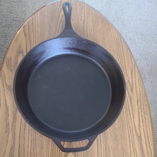 Lodge 14SK Skillet Large Cast Iron USA 15 Inch Pan. Cleaned/Seasoned.