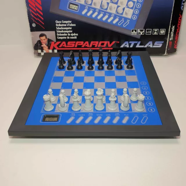 Vintage  Saitek  Chess Kasparov Atlas  Electronic Computer Chess Game Complete