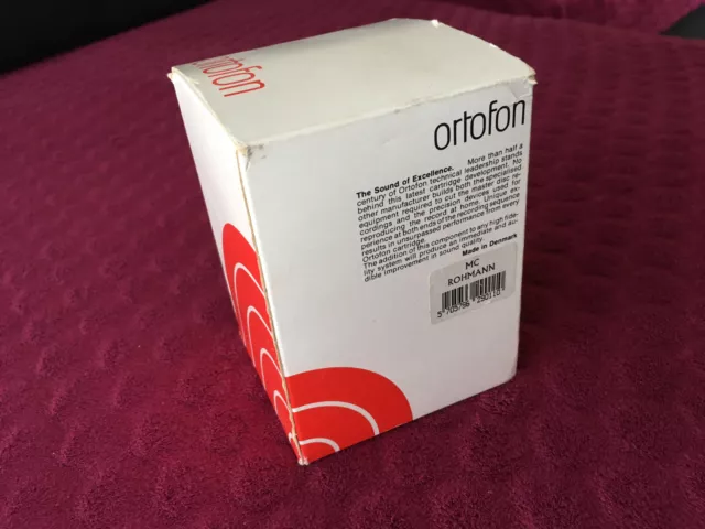 ORTOFON Rohmann "Reference"* MC cartridge with original box. Shibata retipped.