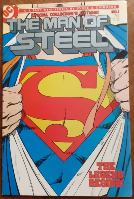 The Man Of Steel # 1 (1986) Superman .Dc Comics .John Byrne