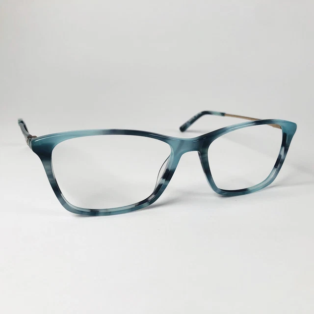 SPECSAVERS EYEGLASSES MOTTLED BLUE SQUARE glasses frame MOD MANTA RAY
