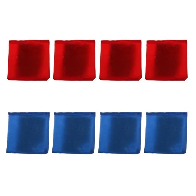 8 Stück Double Layer Cornhole Sitzsack Für Toss Corn Hole Game Blue & Red