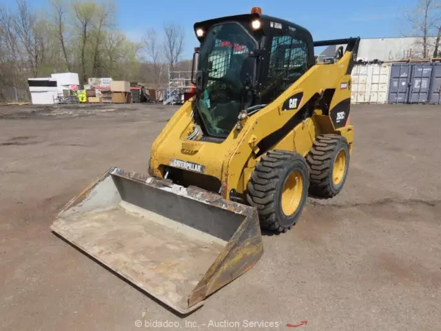 2013 Caterpillar 262C2 Skid Steer Wheel Loader Cab Aux Hydraulics A/C bidadoo