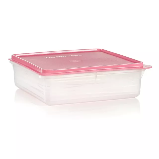 NEW Tupperware Snack Stor Large 9X13 container Pink Purple seal Keeper Bar  Store