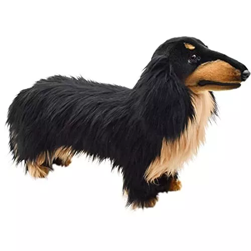 Hansa Bh8149 Miniature Dachshund Dog Long Hair Stuffed Doll Plush Toy Doll New