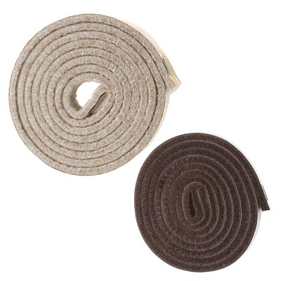 SoftTouch Heavy Duty Self-Stick Felt Strip Roll – 1/2" X 60", Oatmeal – Cut-to-Size Furniture Pads For Hard Floors, Chairs & Tables