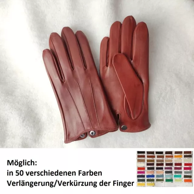 Damen italienische Lederhandschuhe. Ungefütterte. Premiumklasse. Handgemachte