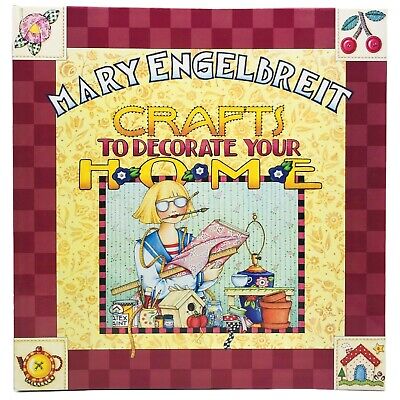 Libro artesanal Mary Engelbreit hágalo usted mismo para decorar su hogar HC libro encuadernado en espiral 1999
