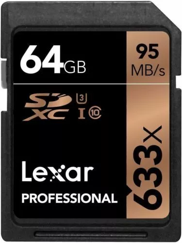 Lexar 32GB SD Memory Card SDHC/XC 633x 95MB/s Class10 UHS-I U3 Professional 2