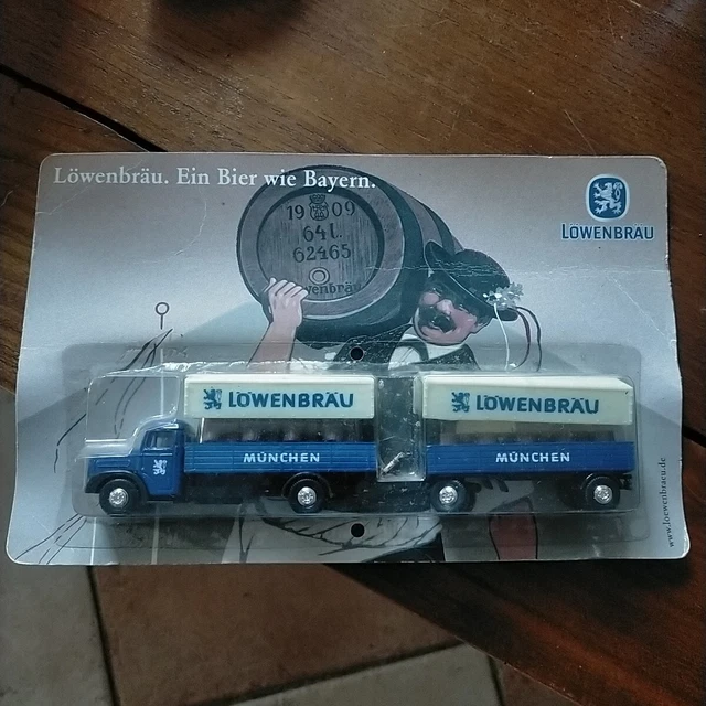 Camion Publicitaire Mercedes HO 1/87 - BRAUHAUS TORGAU - Modèle Métal & Plastique - Occasion Très Bel État