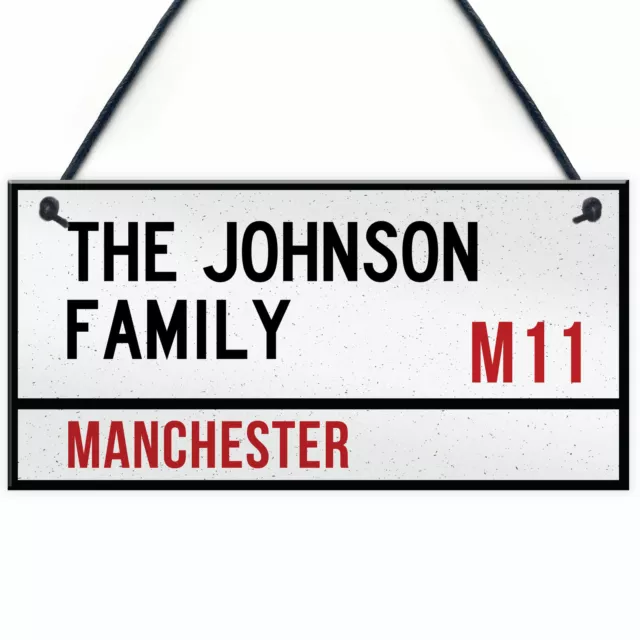 Personalised London Street Sign Wall Door Bedroom Plaque Family Christmas Gift