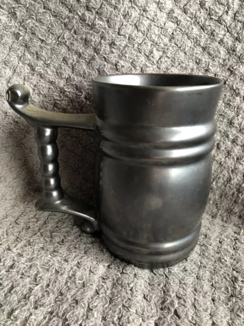 Prinknash Abbey Pint Ceramic Tankard Mug - Metallic Glaze Vintage