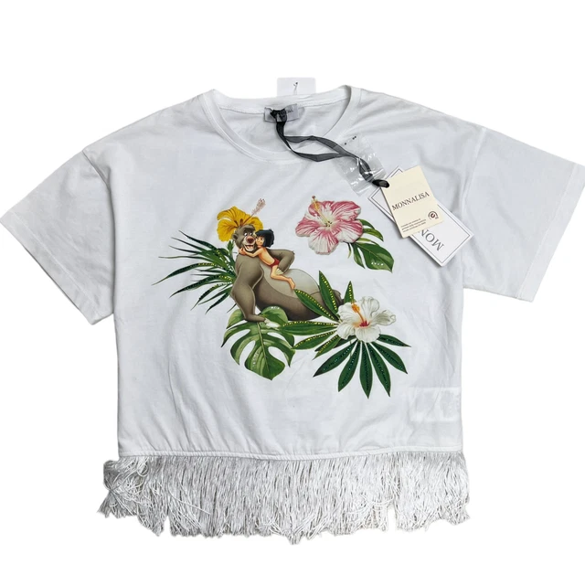Set Monnalisa RRP £239 ETÀ 2 anni Jungle Pantaloni Top T-shirt A543 3