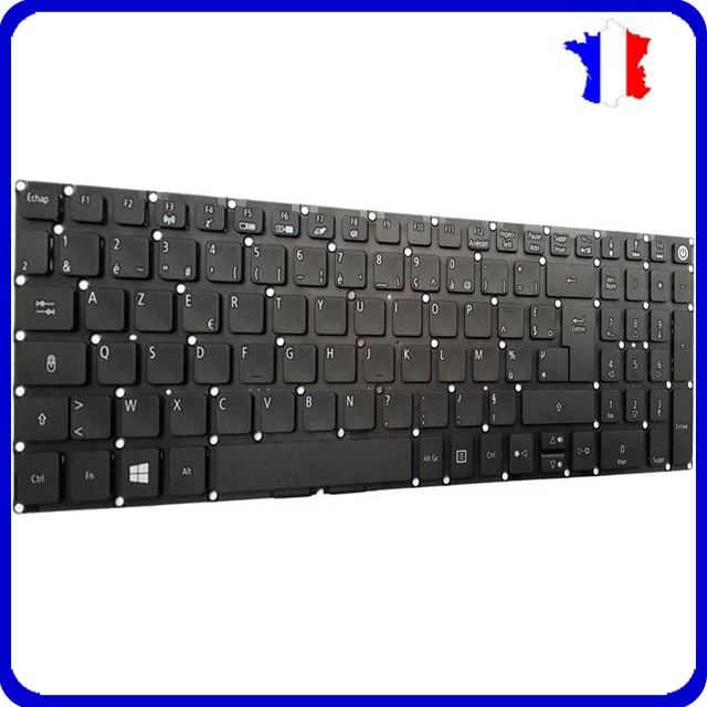 Clavier AZERTY Neuf Pour Acer Aspire A315-41 - Référence CL-1105-A315-21AZN, Noir, Remplacement