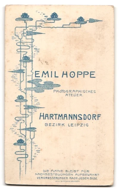 Fotografie Emil Hoppe, Hartmannsdorf b. Burgstädt, Portrait junge Dame im modis 2