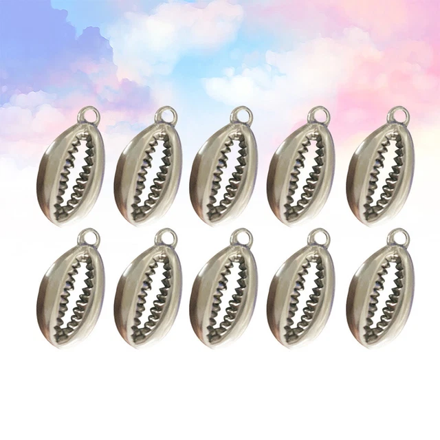 20 pz accessori gioielli in acciaio inox conchiglie stile spiaggia
