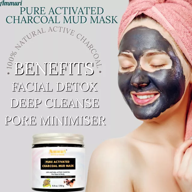 Organic Bamboo Charcoal Peel Off Face Mask with Kaolin Bentonite Clay Blackhead