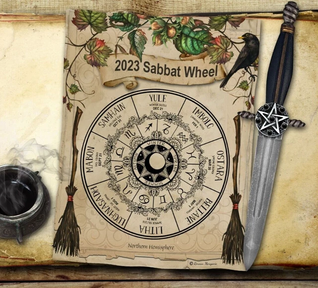 2023 WHEEL OF the YEAR Northern Hemisphere Poster £9.59 PicClick UK