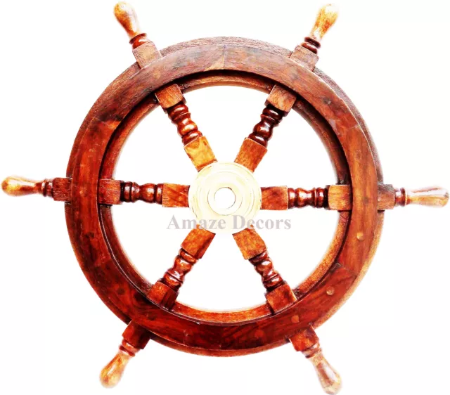 Nautical Collectible Boat Steering Ships Wheel ~ Pirate Captain Home Wall Decor