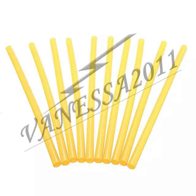 50 Pcs yellow Hot Glue Gun Adhesive Sticks 11mm for Crafting Models