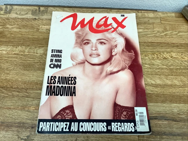 MADONNA　表紙特集雑誌　Max!　 (1991年 )　フランス雑誌 MADONNA 表紙特集雑誌 Max! (1991年 ) フランス雑誌 MADONNA
