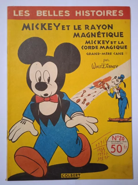 MICKEY Le rayon magnétique Les Belles Histoires de Walt DISNEY 20 COLBERT 1955