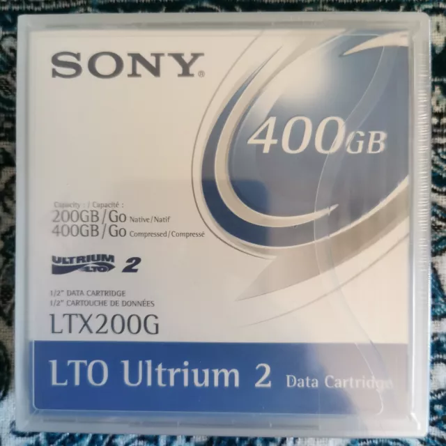 SONY Ultrium 2 LTX200G 200-400GB Backup Tape Data Cartridge NEW SEALED.
