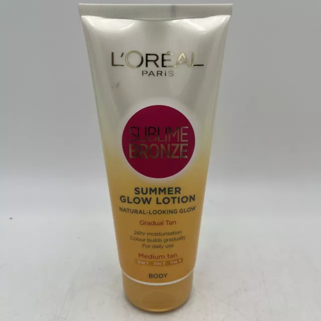 Loreal Sublime Bronze Summer Glow Lotion Medium Tan 200ml *New*