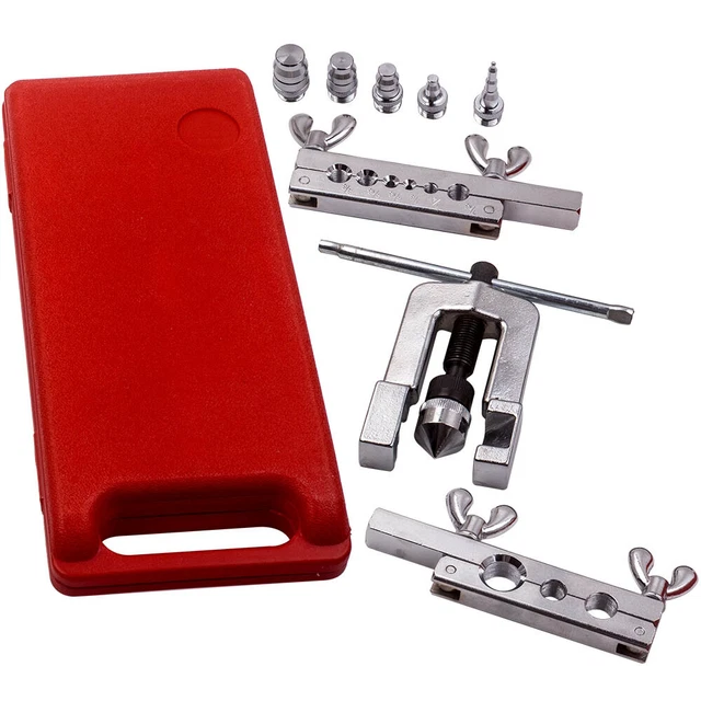 Flaring Swaging Tool Kit Air Conditioning Refrigeration Copper Tubing 1/8-3/4''