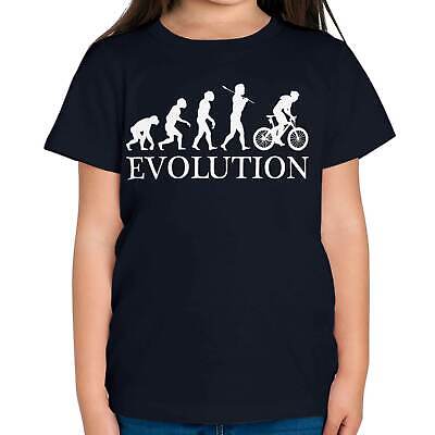 Mountain Bike Evolution Of Man Kids T-Shirt Tee Top Gift Clothing