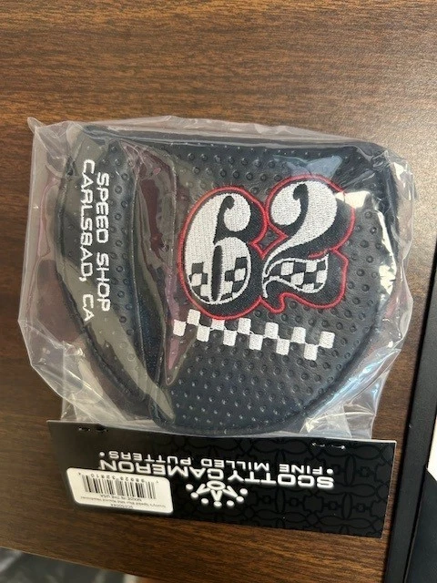 Scotty Cameron 2025 Speed Shop SCP 62 Guinzaglio Copricapo Nero - Nuovo Con Scatola