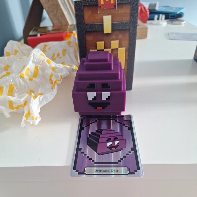 RARE!!! MCDONALDS HAPPY meal toy Minecraft movie Grimace Egg new