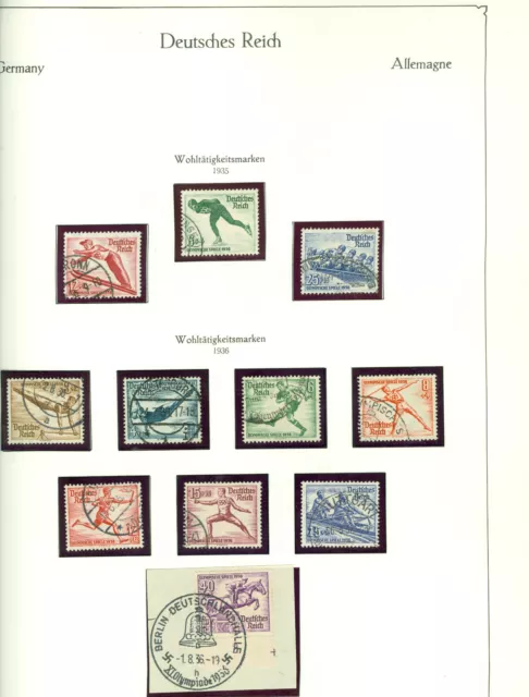 Briefmarken, Dt. Reich im KaBe-Album, dabei einige bessere, kleine Fundgrube