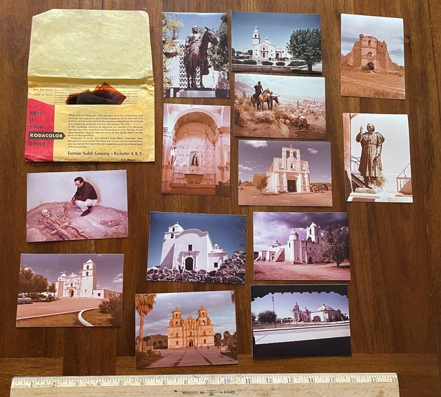 Vintage lot 13 1980s photographs negatives grave Tubutama Mexico AZ