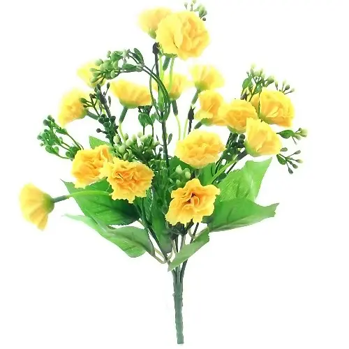 2 x Beautiful Artificial Mini Carnation Bunch | In 6 Colours | 18 Flower Heads