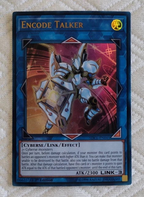 Yu-Gi-Oh! Encode Talker SDCL-EN041 1st edition ultra rare
